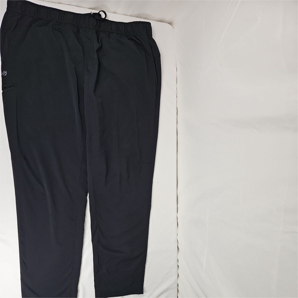 EDDIE BAUER Black Camp SHERPA Lined SWEATPANTS Jogger PANTS Mens Size 2XL NEW